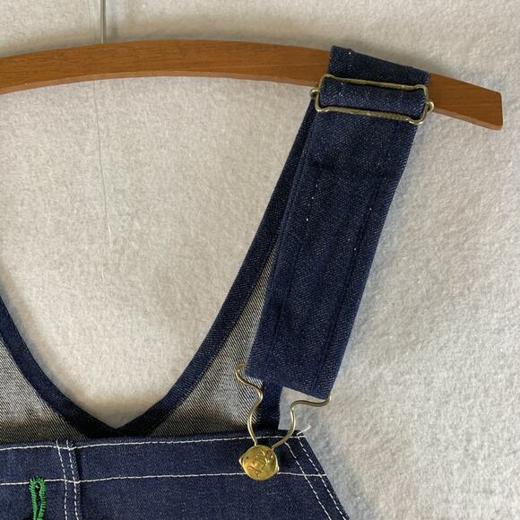 Vintage 1940s Key Imperial Aristocrat Men Denim Bib Overalls 36X32 Crisp Durable - Picture 5 of 15